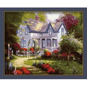 kunst liefert Öl malerei anfänger kit blume painitng houser Bild auf leinwand