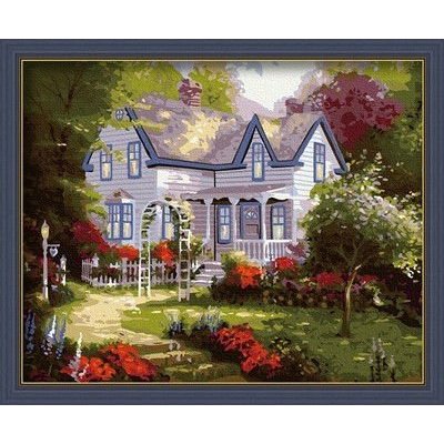 art supplies oil painting beginner kit flower houser picture painitng on canvas