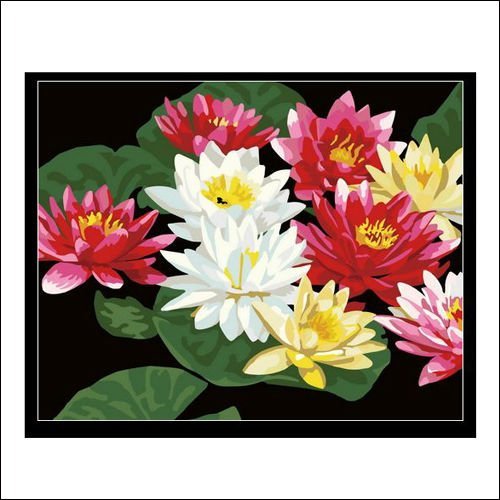 Diy digital oil painting G064 canvas painting with flower design