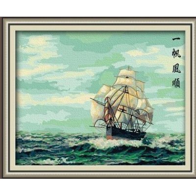 Diy oil Printing by numbers seascape hot selling diy painting by numbers