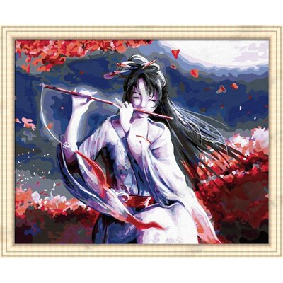 Diy oil painting by numbers G022 girl design acrylic painting on canvas