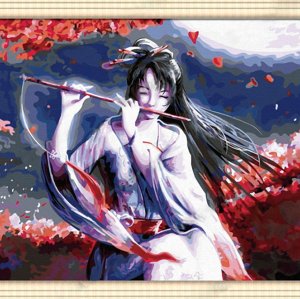 G022 modern girl design painting on canvas Good quality Diy oil Paint by numbers