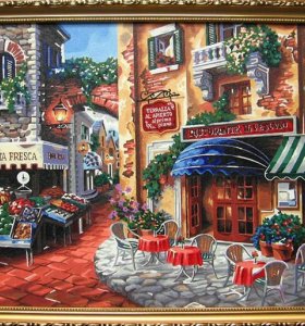 Diy oil Paint by numbers canvas oil painting