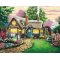 New style Paint by numbers G169 garden lanscape oil painting on canvas