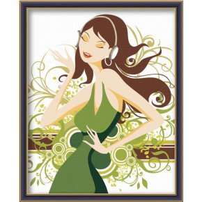 diy Öl malen nach zahlen g001 frauen bild acrylmalerei jia cai tian yan