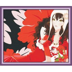 Diy pintura al óleo por números women sexy fotografía pintura Diy pintura al óleo por digital de la fábrica de yiwu