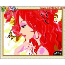 canvas painting Diy oil painting by digital diy oil painting by numbers sexy women picture painting