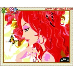 leinwand gemälde diy Ölgemälde von digitalen diy Öl malen nach zahlen sexy frauen bild malerei