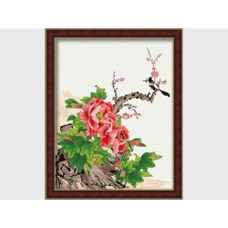 Neuen stil malen nach zahlen g045 Blumen-und vogel fotodesign malerei auf leinwand