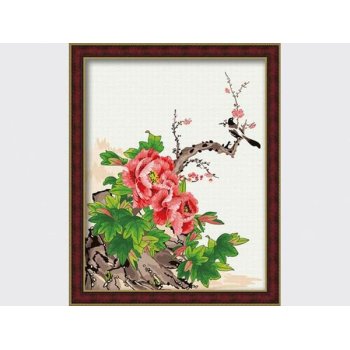 New style Paint by numbers G045 flower and bird photo design painting on canvas