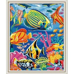 g047 seascape Öl auf leinwand fisch design gute qualität diy Öl malen nach zahlen