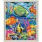G047 seascape oil painting on canvas fish design Good quality Diy oil Paint by numbers