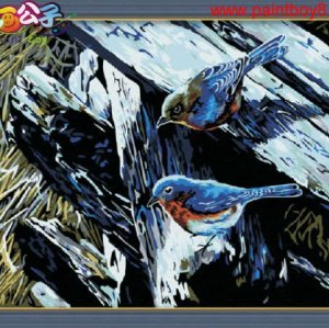 Diy oil painting by digital bird animal design painting by numbers