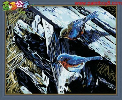 Diy oil painting by digital bird animal design painting by numbers
