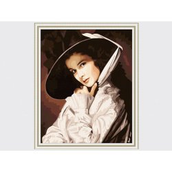 Gt166 mujeres foto imágenes que pintan en la lona nuevo estilo de pintura por números