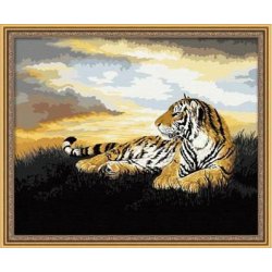 G035 tiger-design tier foto auf leinwand gute qualität diy Öl malen nach zahlen