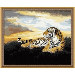 G035 tiger-design tier foto auf leinwand gute qualität diy Öl malen nach zahlen