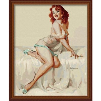 wholesales paint by numbers sexy women photo canvas oil painting by numbers