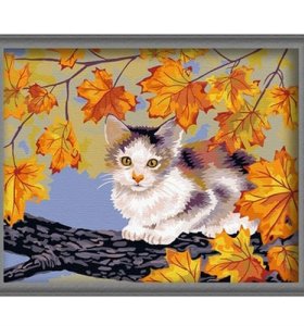 cat picture animal design canvas oil painting coloring by numbers wholesales diy oil painting by numbers