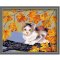 cat picture animal design canvas oil painting coloring by numbers wholesales diy oil painting by numbers