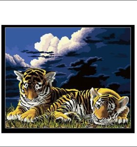 tiger foto leinwand gemälde großhandel malen nach zahlen tier bild auf leinwand kit