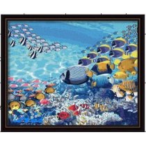 modern fish design picture oil painting wholesales diy painting by numbers