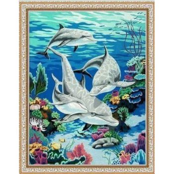 wholesales diy oil painting seascape fish photo design canvas oil painting by numbers yiwu painting factory