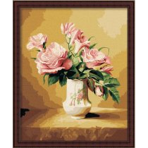 flower picture design canvas oil painting wholesales paint by numbers