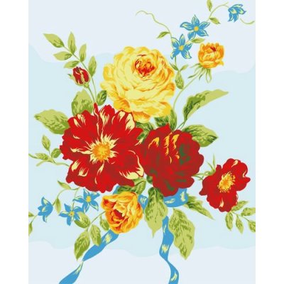 wholesales oil painting flower picture diy painting by numbers on canvas yiwu factory paint boy brand