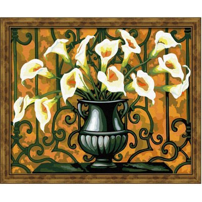 Ventas al por mayor diy pintura de aceite by números G180 flor abstracta diseño calientes imágenes