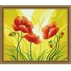 wholesales diy paint with numbers G076 flower design painting on canvas handmaded painting