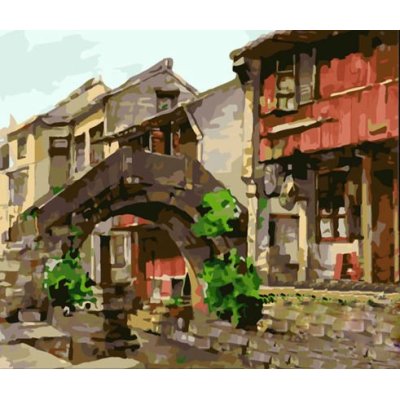 city landscape diy oil painting by numbers wholesales paint by numbers