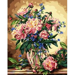 Diy malen nach zahlen neue blumen-design großhandel diy malen nach zahlen