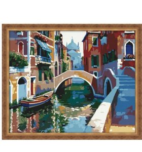G081 city landscape oil painting by numbers wholesales paint with numbers