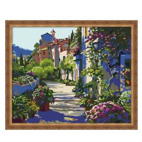 Acrílico pintura de la flor de ventas al por mayor diy pintura por números
