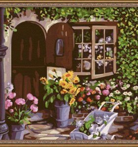 wholesales diy painting with numbers G105 flower shop design jia cai tian yan brand