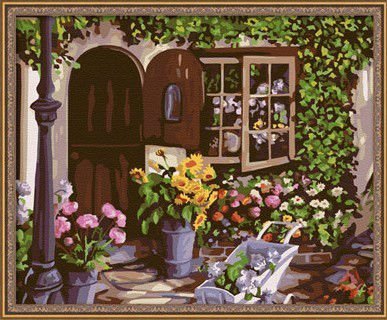 wholesales diy painting with numbers G105 flower shop design jia cai tian yan brand