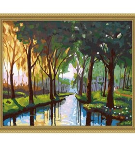 wholesales paint by numbers nature landscape canvas oil painting by number