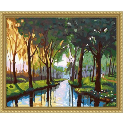 wholesales paint by numbers nature landscape canvas oil painting by number