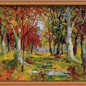 landscape tree design painting by numbers wholesales diy oil painting with numbers