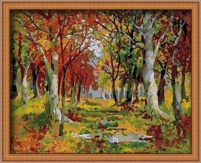 landscape tree design painting by numbers wholesales diy oil painting with numbers