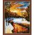 wholesales diy painting with numbers G129 winter landscape canvas painting jia cai tian yan