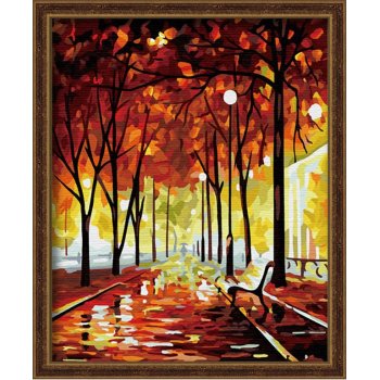 G127 yiwu factory canvas oil painting abstract lonely painting by numbers