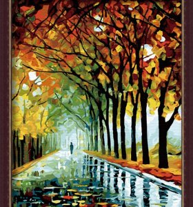 abstract lonely oil paintings wholesales painting by numbers acrylin painting