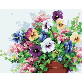 großhandel diy Ölgemälde mit Zahlen neue blume heißer verkauf handwerk geschenk