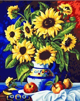 sunflower painting on canvas by nuymbers wholesales diy painting