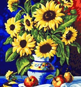 sunflower painting on canvas by nuymbers wholesales diy painting