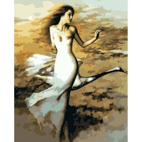Frauen foto diy digitalen malen nach zahlen, neue Ölgemälde kunst, kunst lieferanten
