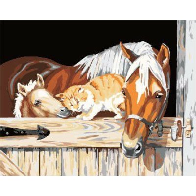 großhandel pferd design Bild leinwand Ölgemälde yiwu fabrik malen nach zahlen