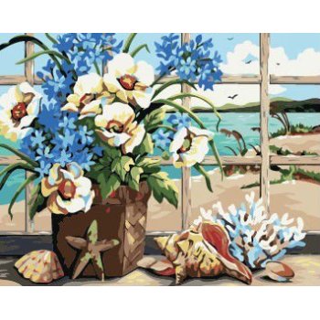 wholesales painting with numbers flower design pictures painting on canvas yiwu wholesales